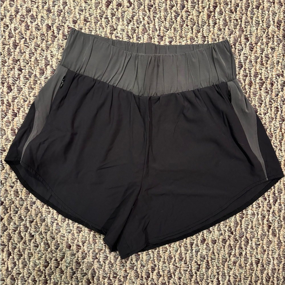Altar'd State Black and Gray Athletic Shorts